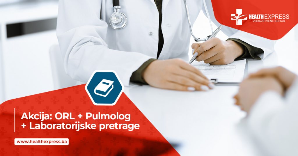 AKCIJSKA PONUDA: Pulmolog + ORL + Laboratorijske pretrage